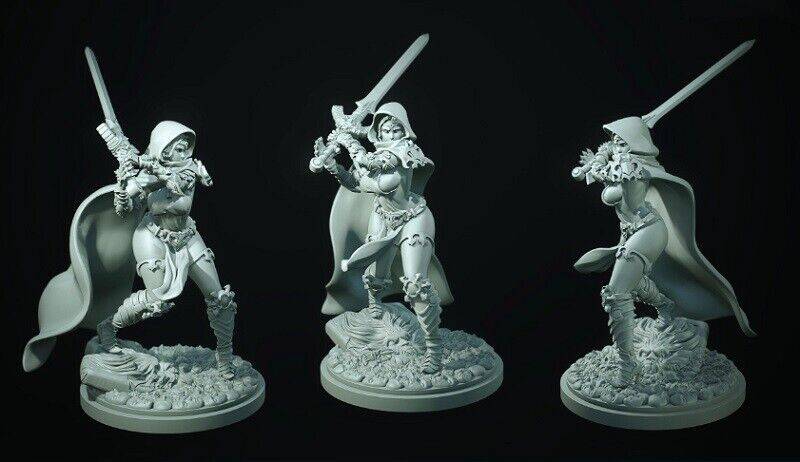 30mm Resin Model Kit Beautiful Girl Woman Warrior Unpainted – Model-Fan ...