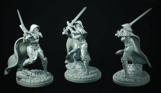 30mm Resin Model Kit Beautiful Girl Woman Warrior Unpainted - Model-Fan-Store