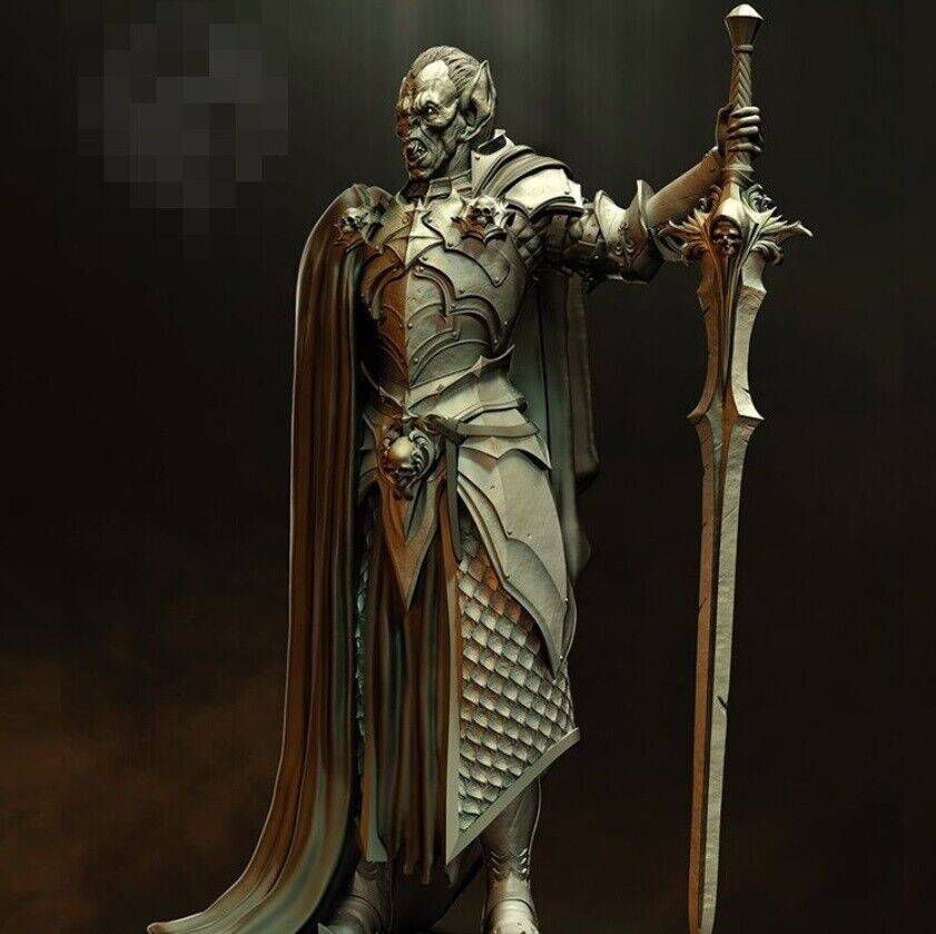 32mm Resin Model Kit Warrior Vampire Dracula Unpainted A28 - Model-Fan-Store