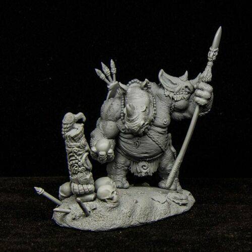 40mm Resin Model Kit MASTER THUNDERING RHINO Warrior Unpainted - Model-Fan-Store