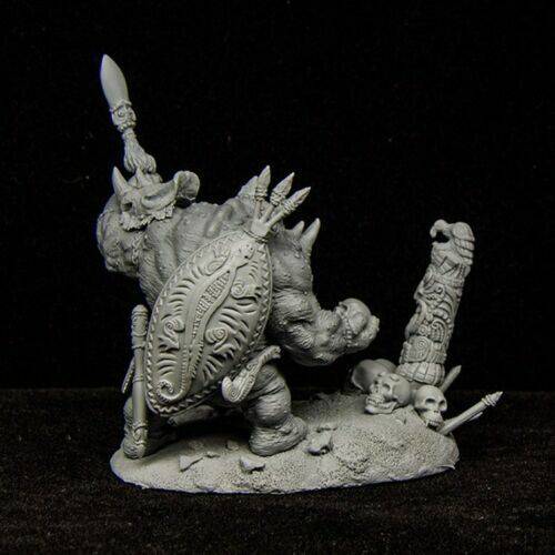 40mm Resin Model Kit MASTER THUNDERING RHINO Warrior Unpainted - Model-Fan-Store