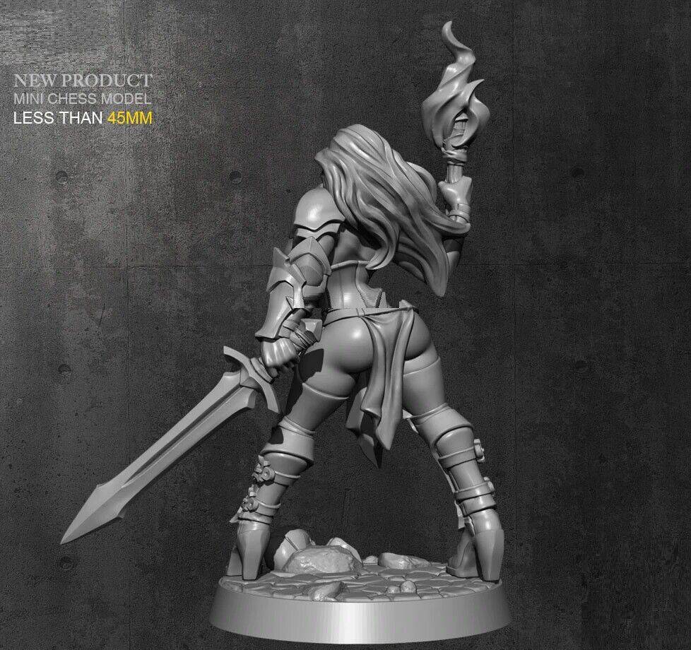 45mm Resin Model Kit Beautiful Girl Dungeon Barbarian Unpainted - Model-Fan-Store