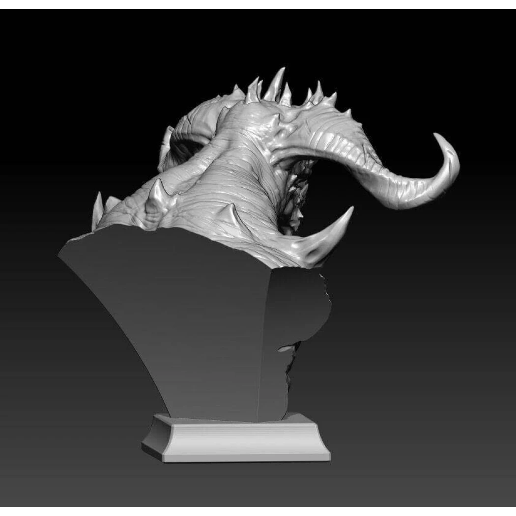 50mm BUST Resin Model Kit Demon Balrog Unpainted - Model-Fan-Store