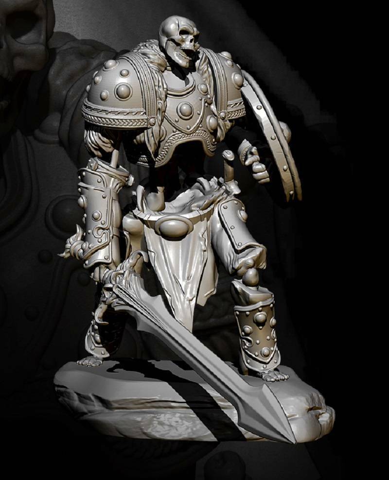 50mm Resin Model Kit Warrior Demon Skeleton Unpainted - Model-Fan-Store