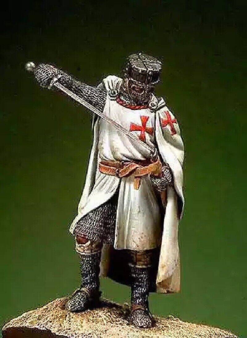 54mm Resin Model Kit Knight Templar XIII Cent Unpainted Unassembled - Model-Fan-Store