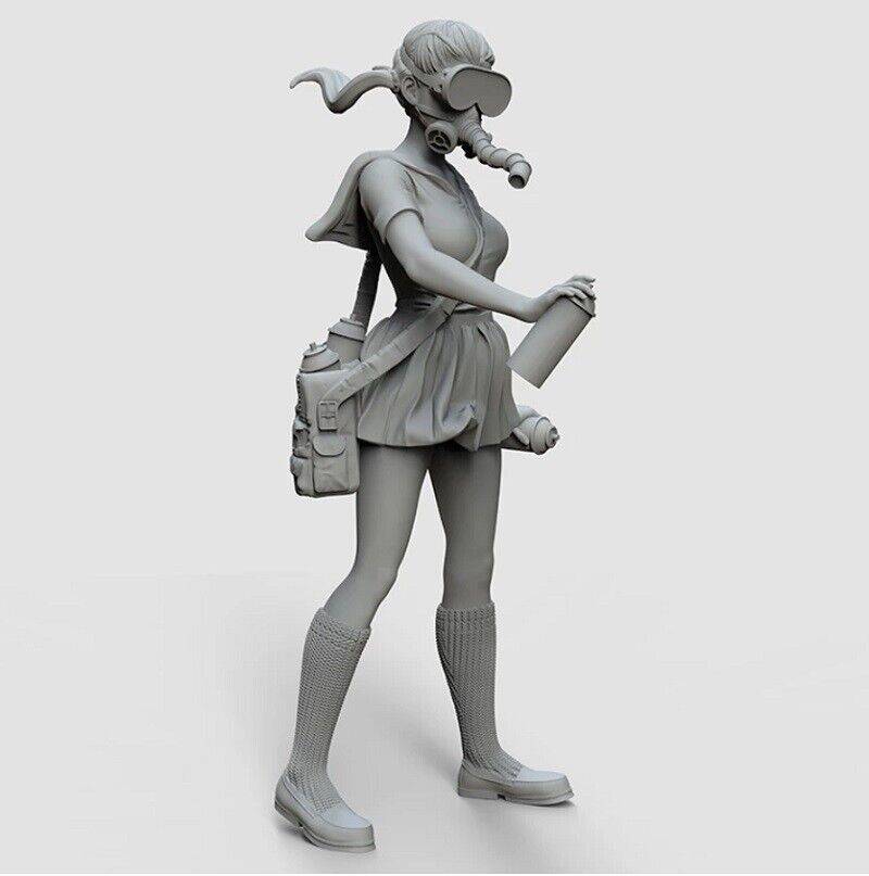 54mm Resin Model Kit Modern Asian Beautiful Girl Street Art Unpainted - Model-Fan-Store