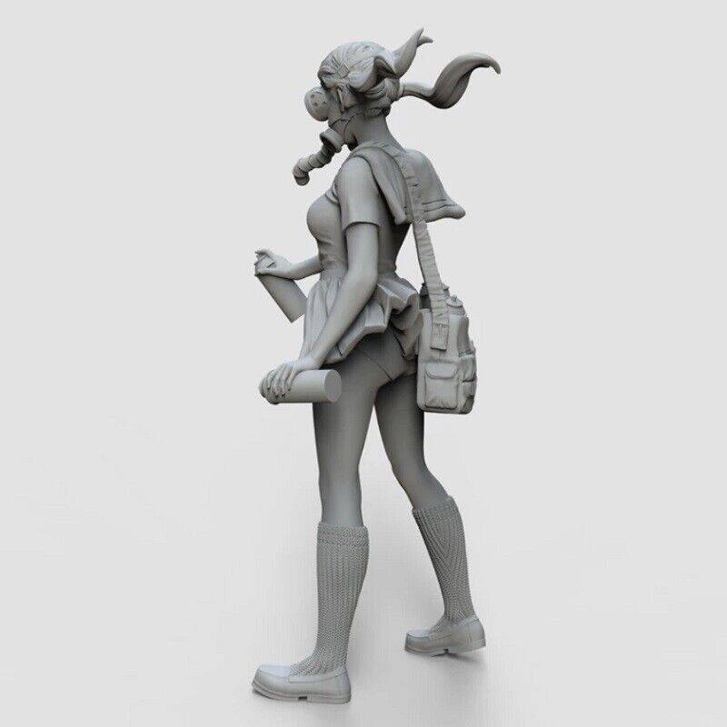 54mm Resin Model Kit Modern Asian Beautiful Girl Street Art Unpainted - Model-Fan-Store