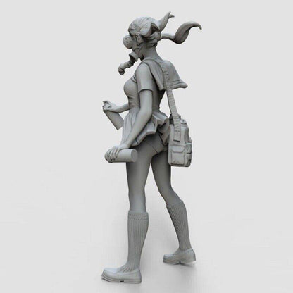 54mm Resin Model Kit Modern Asian Beautiful Girl Street Art Unpainted - Model-Fan-Store