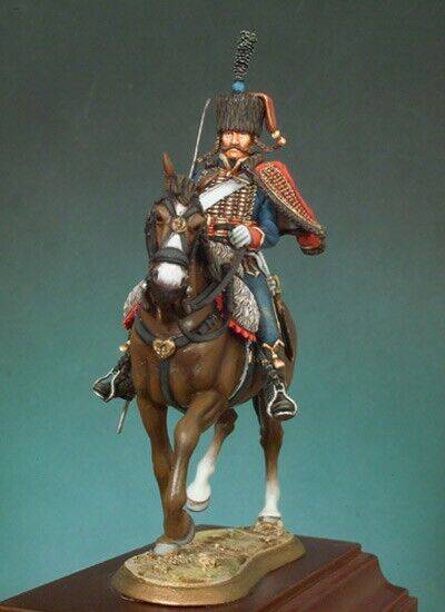 1/32 54mm Resin Model Kit Napoleonic Wars French Hussar Unpainted