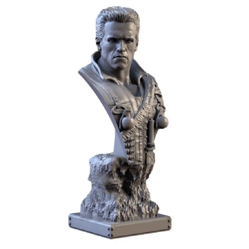 55mm BUST Resin Model Kit The Terminator T-800 Unpainted A28 - Model-Fan-Store