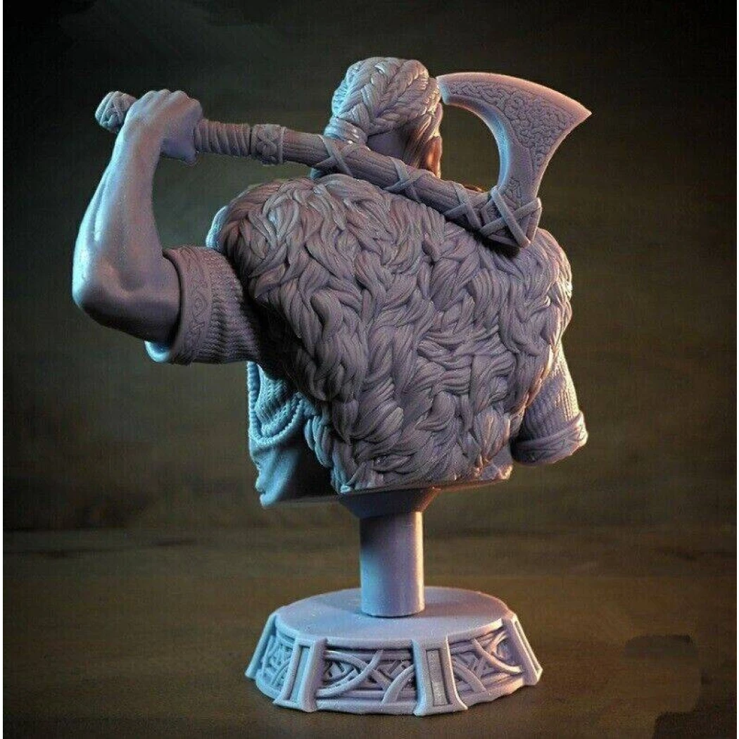 58mm BUST Resin Model Kit Warrior Barbarian Viking Unpainted - Model-Fan-Store