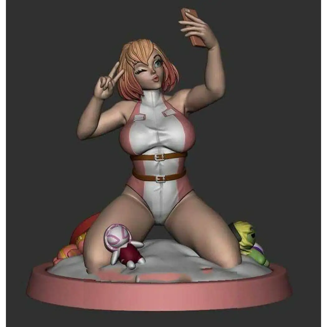 60mm 3D Print Model Kit Modern Beautiful Girl Woman Unpainted - Model-Fan-Store