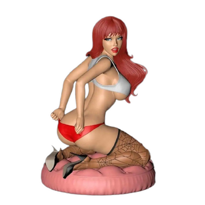 1/18 60mm 3D Print Model Kit Beautiful Girl Woman Striptease Unpainted