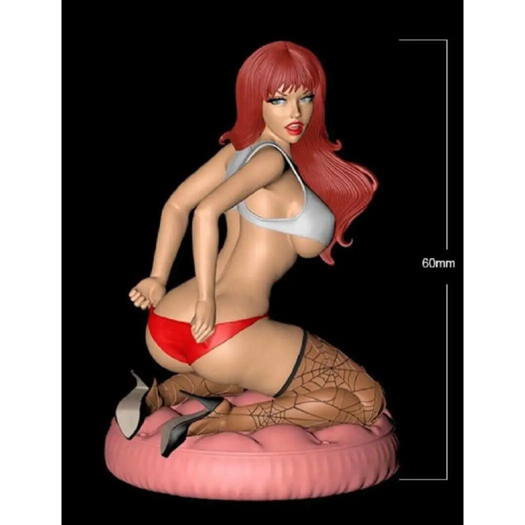 60mm 3D Print Model Kit Nudes Beautiful Girl Woman Striptease Unpainted - Model-Fan-Store