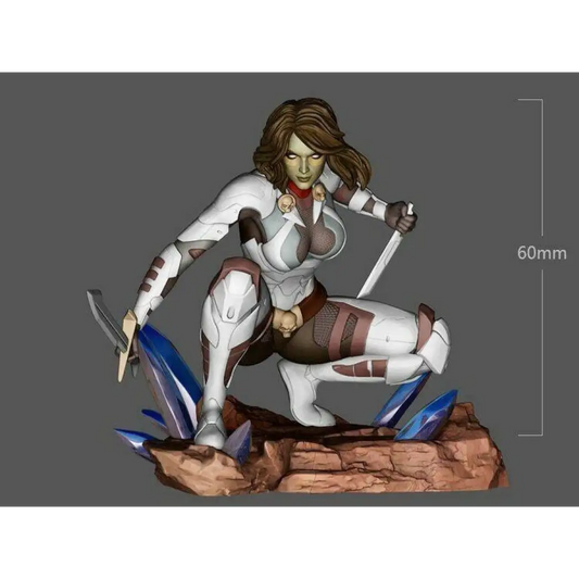 60mm 3D Print Model Kit Space Beautiful Girl Unpainted - Model-Fan-Store