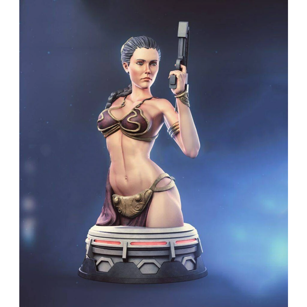 60mm BUST 3D Print Model Kit Modern Beautiful Girl Woman Shooter Unpainted - Model-Fan-Store