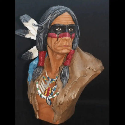 1/10 BUST 60mm 3D Print Model Kit Native American Indian Chief Unpainted