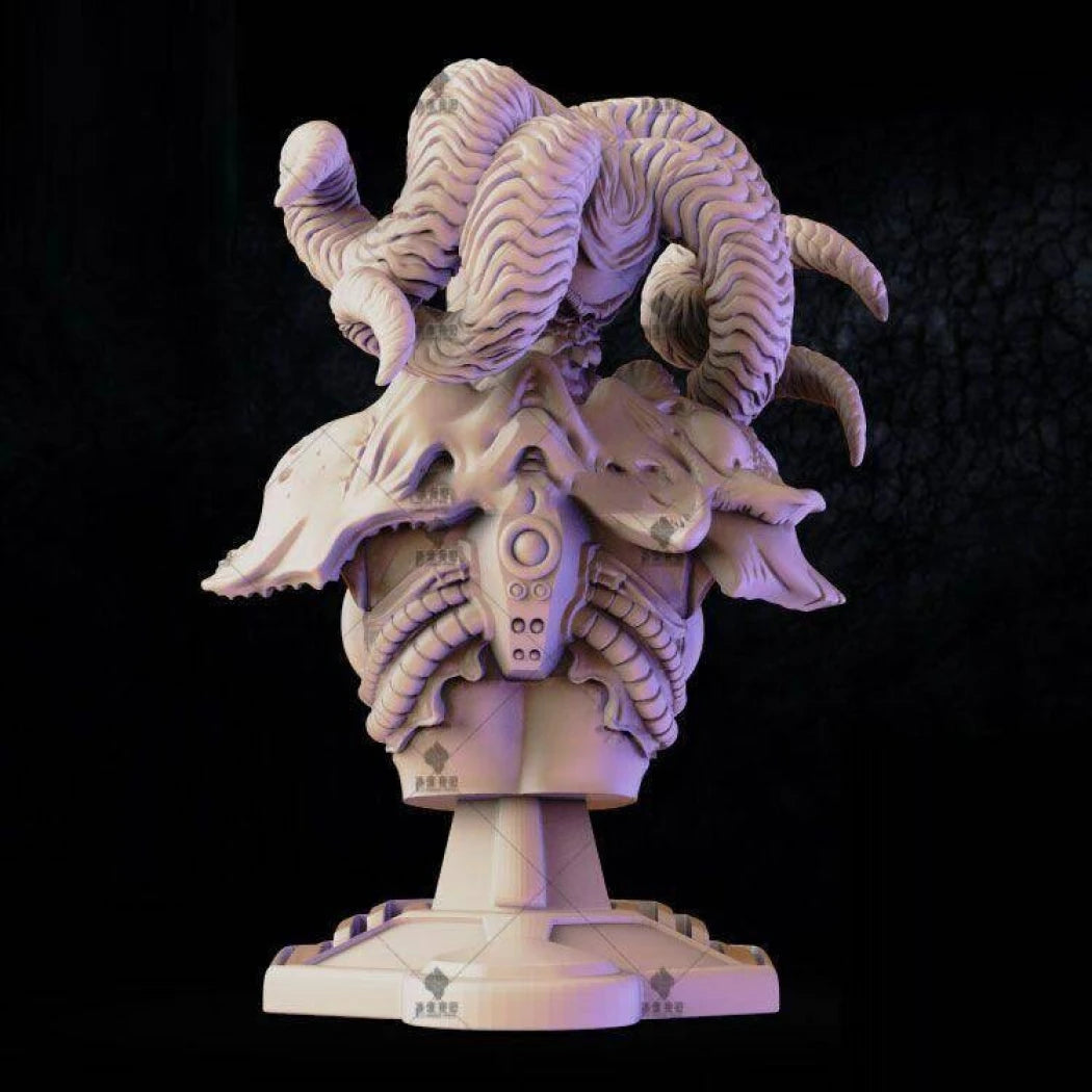 60mm BUST 3D Print Model Kit Nudes Beautiful Girl Woman Devil Unpainted - Model-Fan-Store