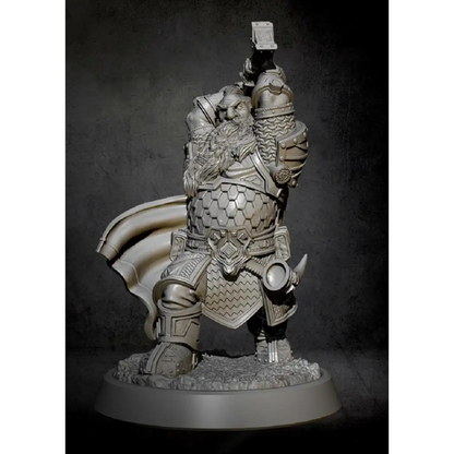 65mm Resin Model Kit Warrior Dwarf Warcraft Unpainted - Model-Fan-Store