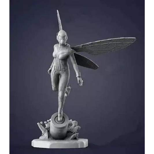 70mm Resin Model Kit Beautiful Girl Dragonfly Wasp Unpainted - Model-Fan-Store