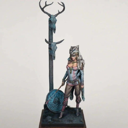 70mm Resin Model Kit Beautiful Girl Woman Keltic Barbarian Unpainted - Model-Fan-Store