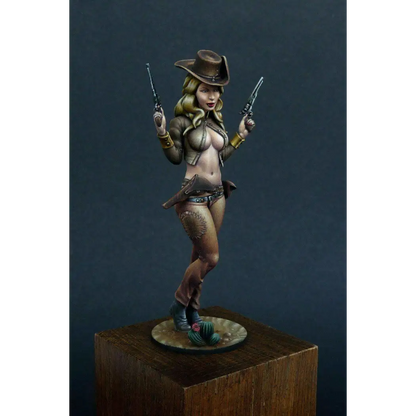 70mm Resin Model Kit Beautiful Girl Woman Texas Ranger Unpainted - Model-Fan-Store