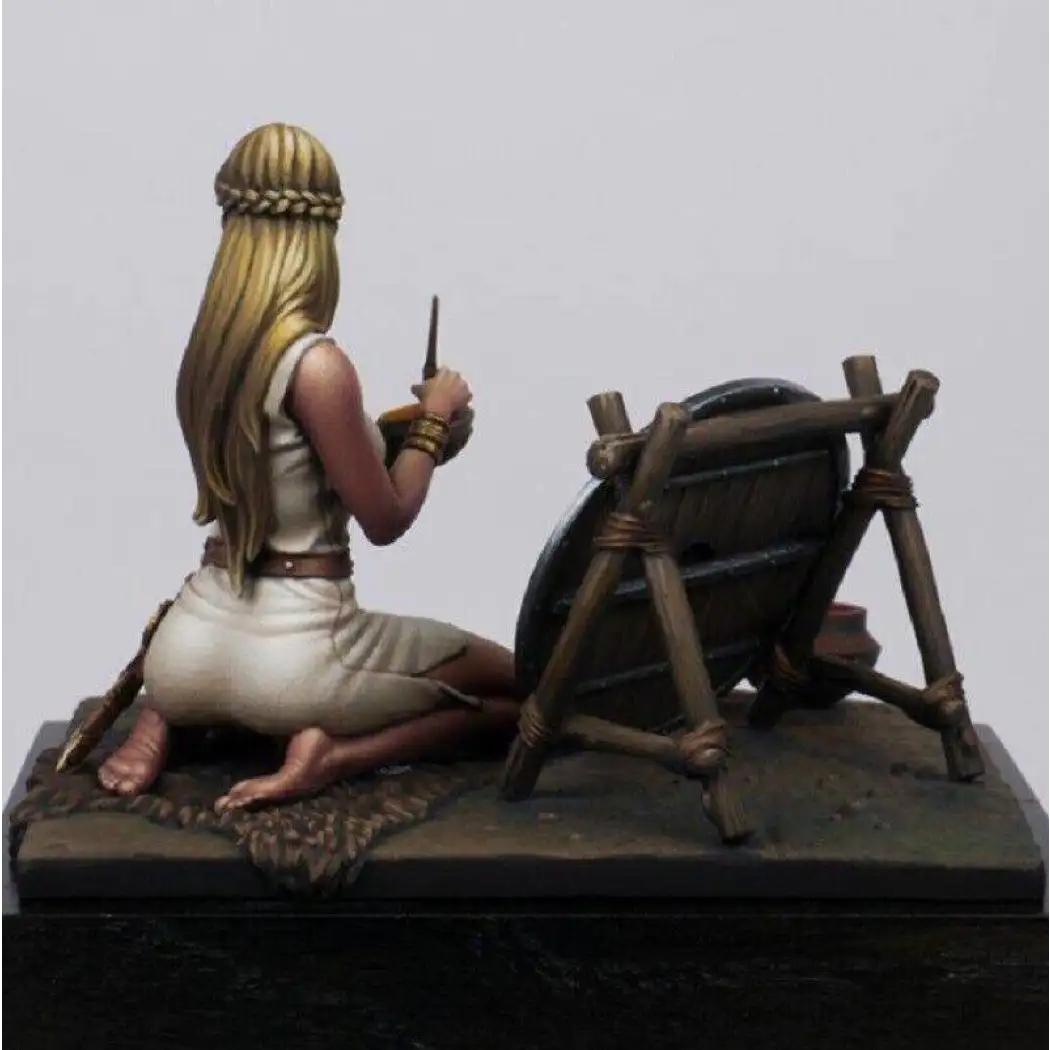 70mm Resin Model Kit Russian Slavic Beautiful Girl Viking Unpainted - Model-Fan-Store