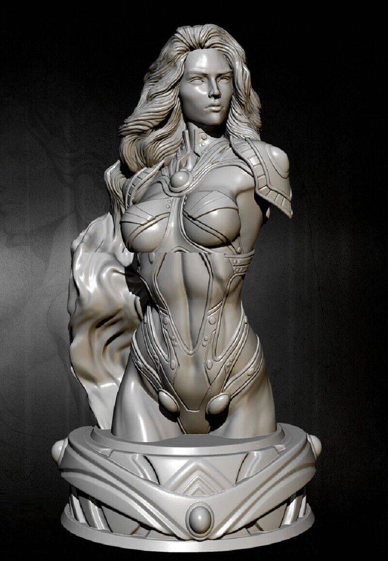 75mm BUST Resin Model Kit Beautiful Girl Woman Goddess of Fire Unpainted - Model-Fan-Store