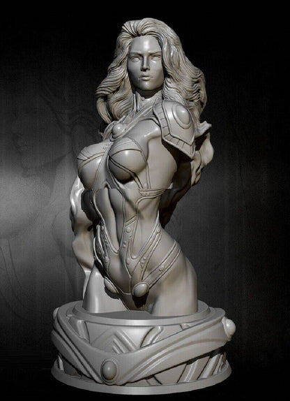 75mm BUST Resin Model Kit Beautiful Girl Woman Goddess of Fire Unpainted - Model-Fan-Store