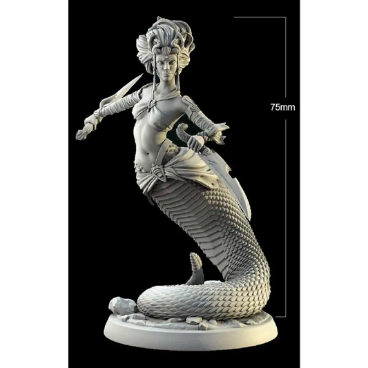 75mm Resin Model Kit Beautiful Girl Woman Medusa Unpainted - Model-Fan-Store