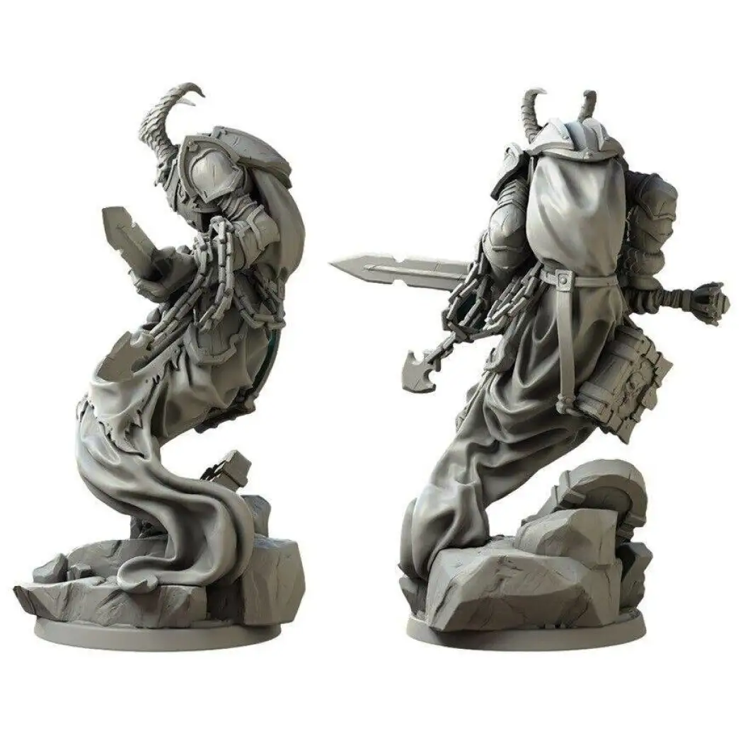 75mm Resin Model Kit Warrior Necromancer Guardian Unpainted - Model-Fan-Store