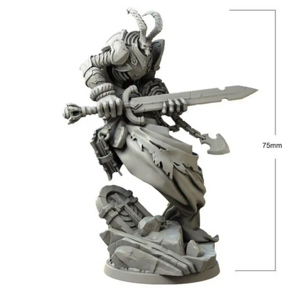 75mm Resin Model Kit Warrior Necromancer Guardian Unpainted - Model-Fan-Store