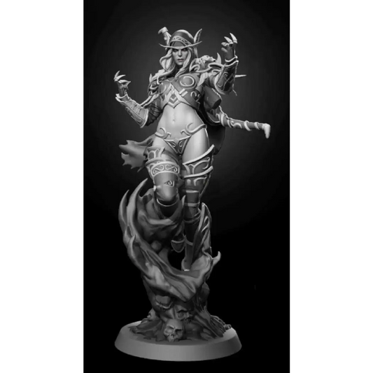 80mm Resin Model Kit Girl Sylvanas Queen of the Forsaken Warcraft Unpainted - Model-Fan-Store