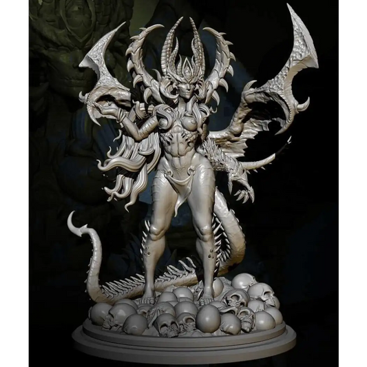 1/24 88mm Resin Model Kit Beautiful Girl Devil Demon TD-3155 Unpainted - Model-Fan-Store