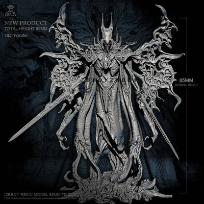 85mm Resin Model Kit Demon Warrior Servant Unpainted Unassembled - Model-Fan-Store