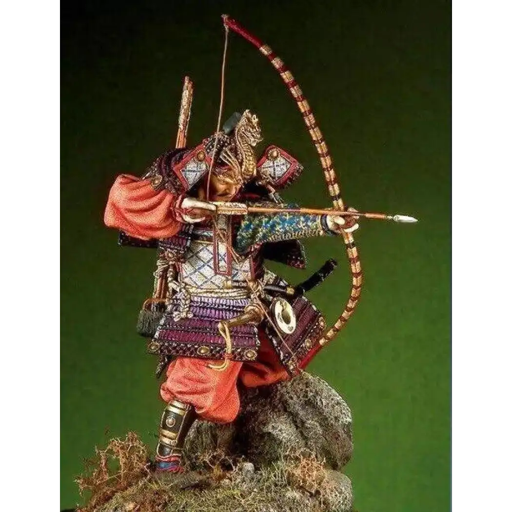 90mm Resin Model Kit Japanese Samurai Generals Archer Warrior Unpainted - Model-Fan-Store