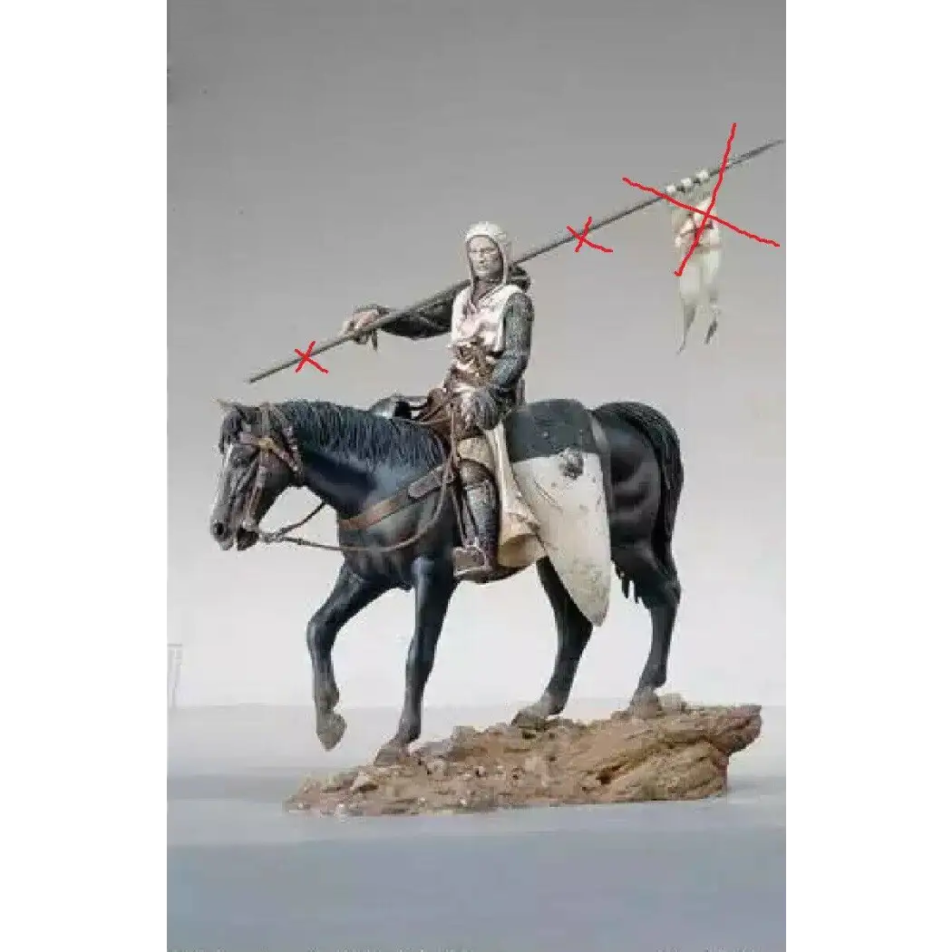 1/20 90mm Resin Model Kit Medieval Knight East Crusader (no Flagpole) Unpainted - Model-Fan-Store