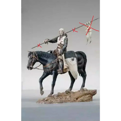 1/20 90mm Resin Model Kit Medieval Knight East Crusader (no Flagpole) Unpainted - Model-Fan-Store
