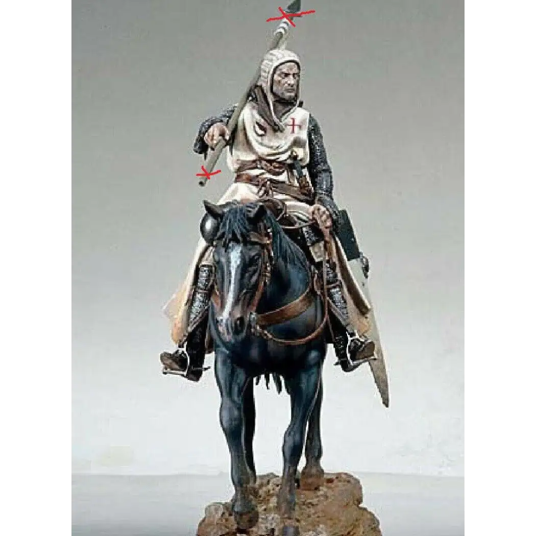 90mm Resin Model Kit Warrior Knight East Crusader (no Flagpole) Unpainted - Model-Fan-Store