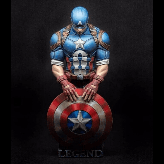 1/16 BUST 95mm Resin Superhero Model Kit Captain America Unpainted