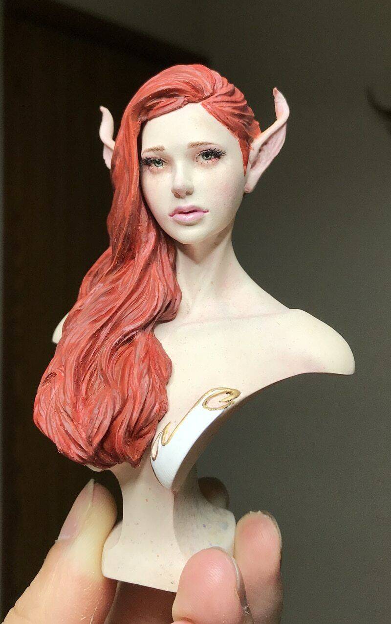 Resin Model Kit Beautiful Girl Woman Elf Fantasy Unpainted - Model-Fan-Store