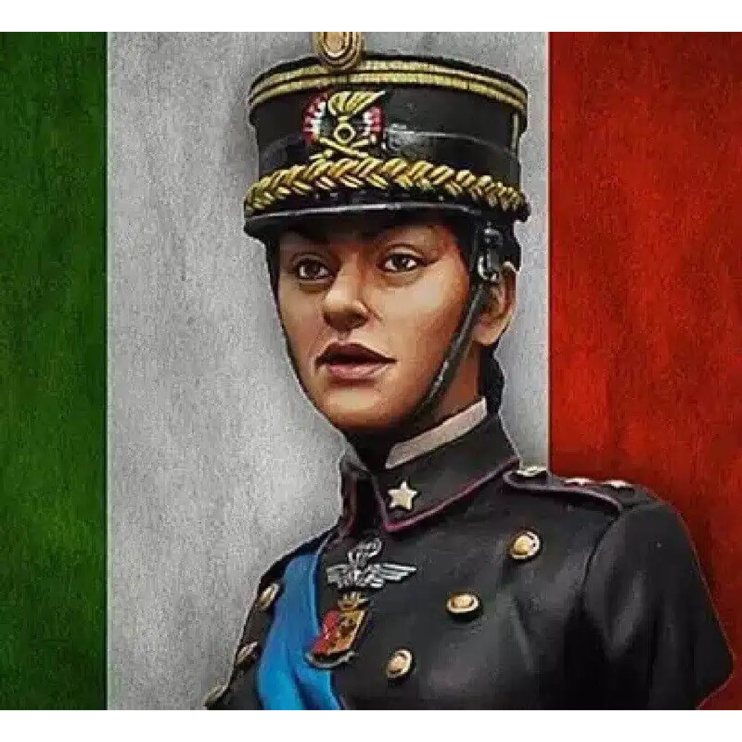 1/12 BUST Resin Model Kit Italy Military Beautiful Girl Unpainted - Model-Fan-Store