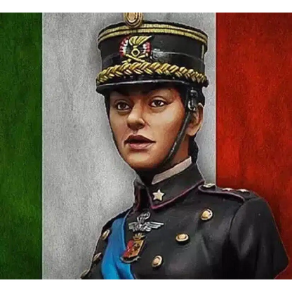 1/12 BUST Resin Model Kit Italy Military Beautiful Girl Unpainted - Model-Fan-Store