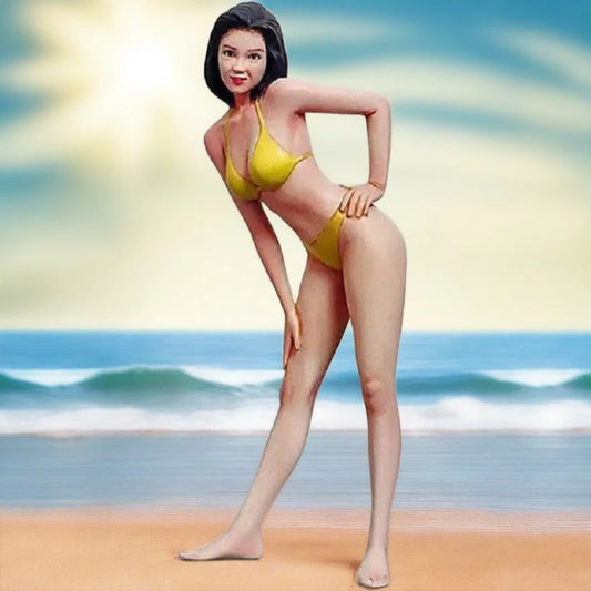 1/12 Resin Model Kit Asian Beautiful Girl Woman Bikini Beach Unpainted - Model-Fan-Store