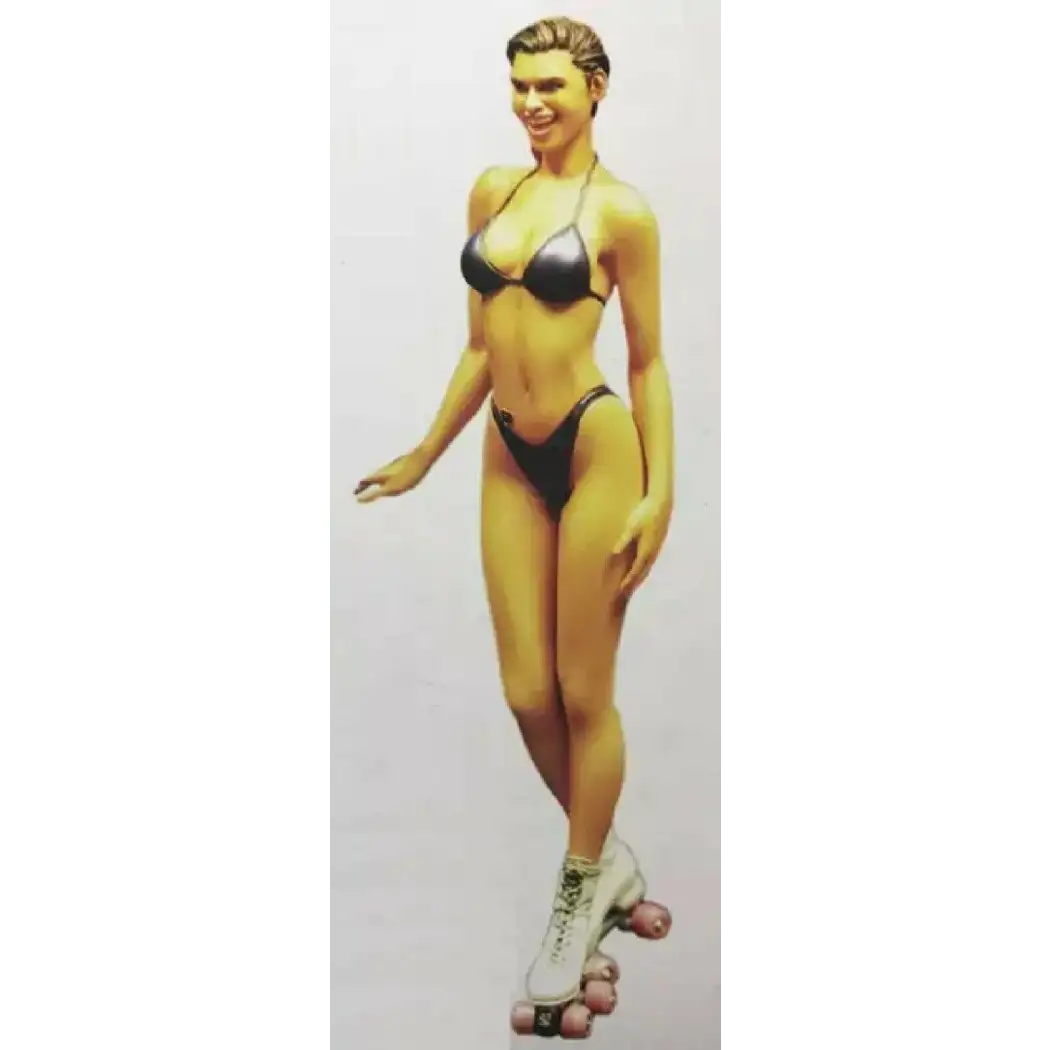 1/12 Resin Model Kit Beautiful Girl Rollerblading Bikini Unpainted - Model-Fan-Store