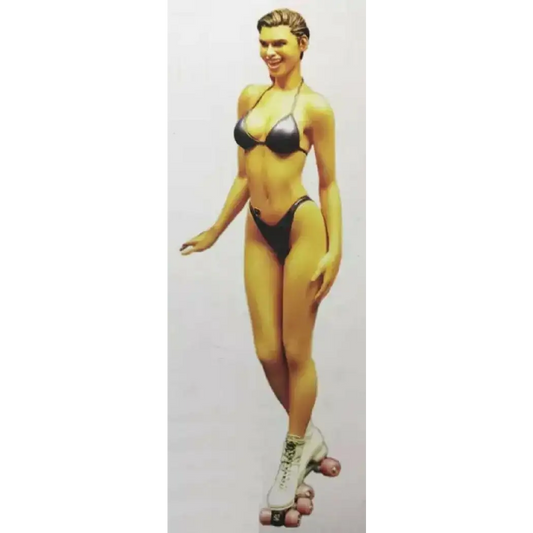1/12 Resin Model Kit Beautiful Girl Rollerblading Bikini Unpainted - Model-Fan-Store
