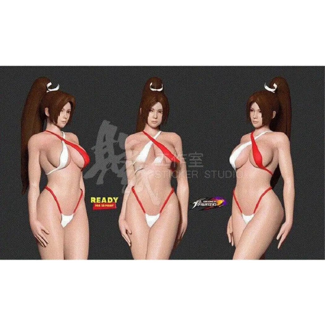 1/18 100mm 3D Print Model Kit Asian Nudes Beautiful Girl Woman Bikini Unpainted - Model-Fan-Store