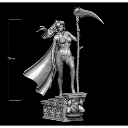 1/18 100mm 3D Print model Kit Beautiful Girl Warrior Barbarian Unpainted - Model-Fan-Store