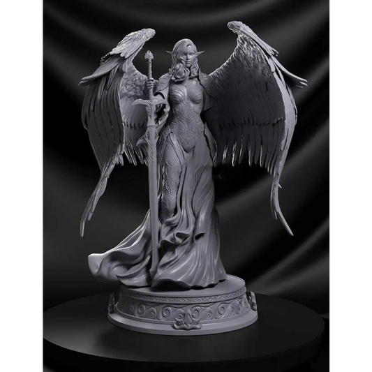 1/18 100mm 3D Print igure Model Kit Beautiful Girl Woman Warrior Angel Unpainted - Model-Fan-Store