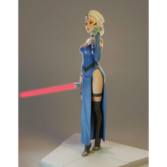 1/18 100mm 3D Print Model Kit Beautiful Girl Elsa Darth Fantasy Unpainted - Model-Fan-Store